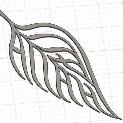 Mô hình 3D chiếc lông vũ treo tường trang trí phòng khách đẹp mắt