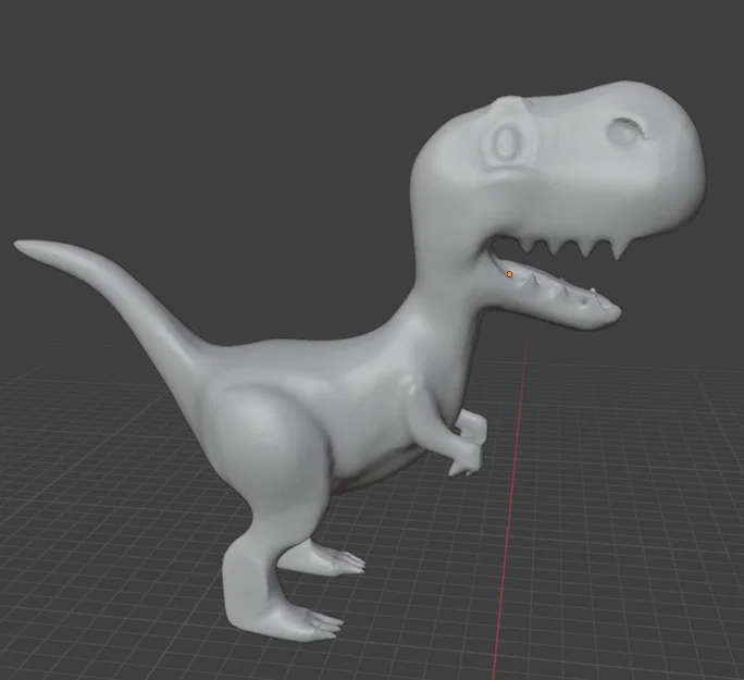 Mô hình Happy T-Rex đáng yêu cho máy in 3D - Image 3