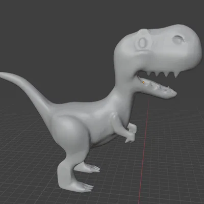 Mô hình Happy T-Rex đáng yêu cho máy in 3D