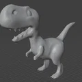 Mô hình Happy T-Rex đáng yêu cho máy in 3D - Thumbnail 4