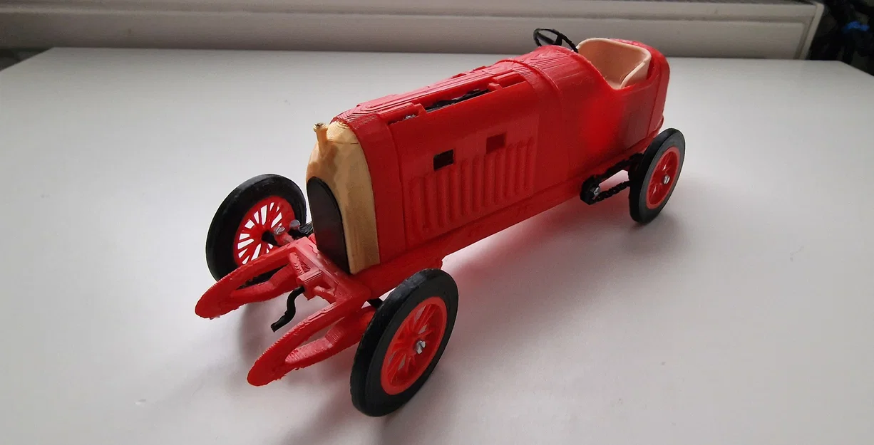 Mô hình in 3D xe đua cổ điển Fiat S76 The Beast 1910 - Image 6