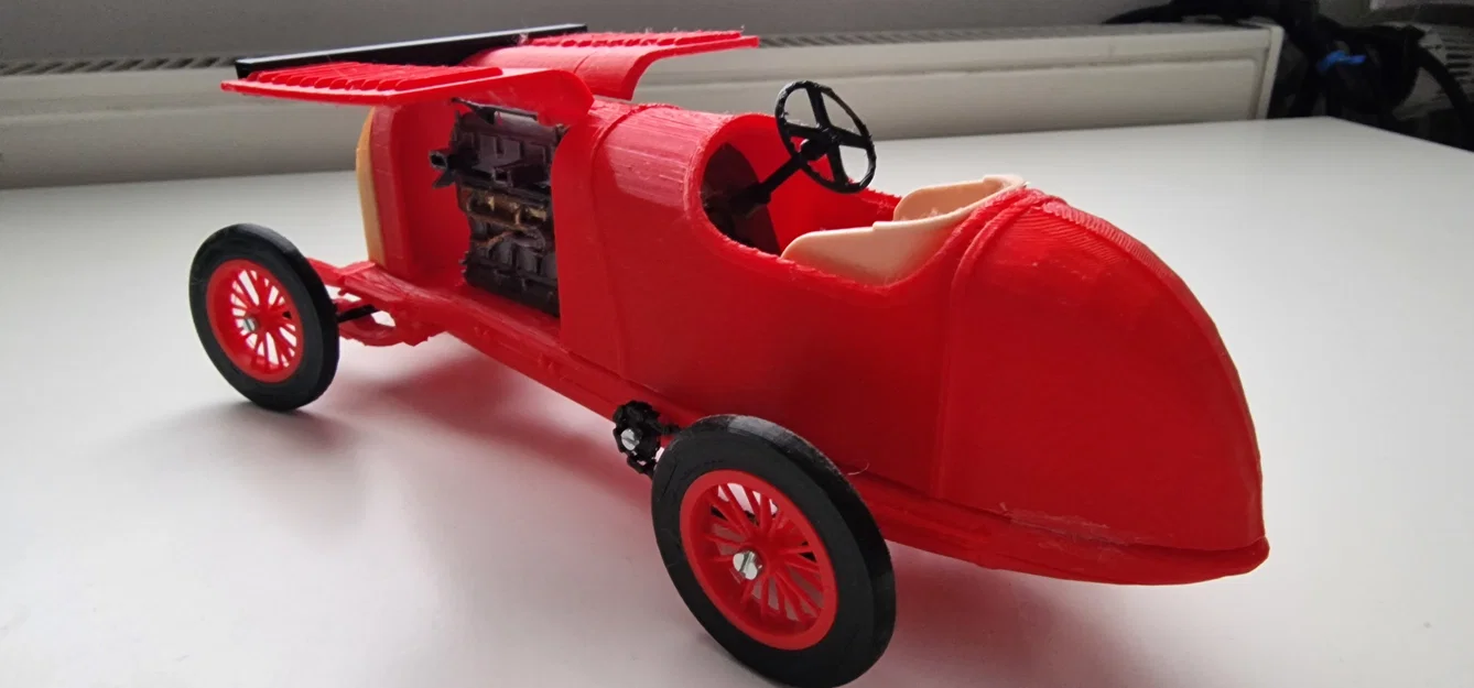Mô hình in 3D xe đua cổ điển Fiat S76 The Beast 1910 - Image 9