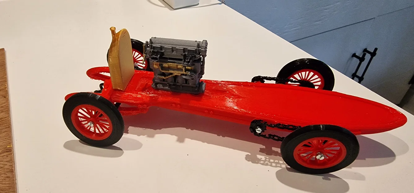 Mô hình in 3D xe đua cổ điển Fiat S76 The Beast 1910 - Image 10