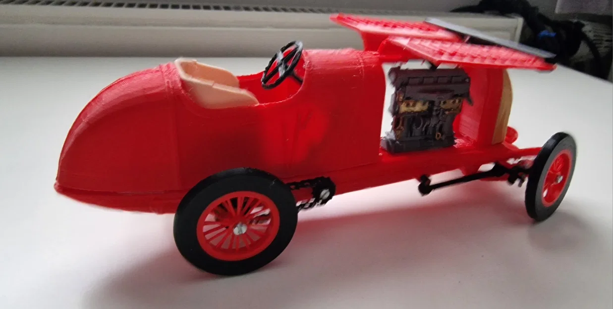 Mô hình in 3D xe đua cổ điển Fiat S76 The Beast 1910 - Image 11
