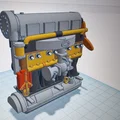 Mô hình in 3D xe đua cổ điển Fiat S76 The Beast 1910 - Thumbnail 13