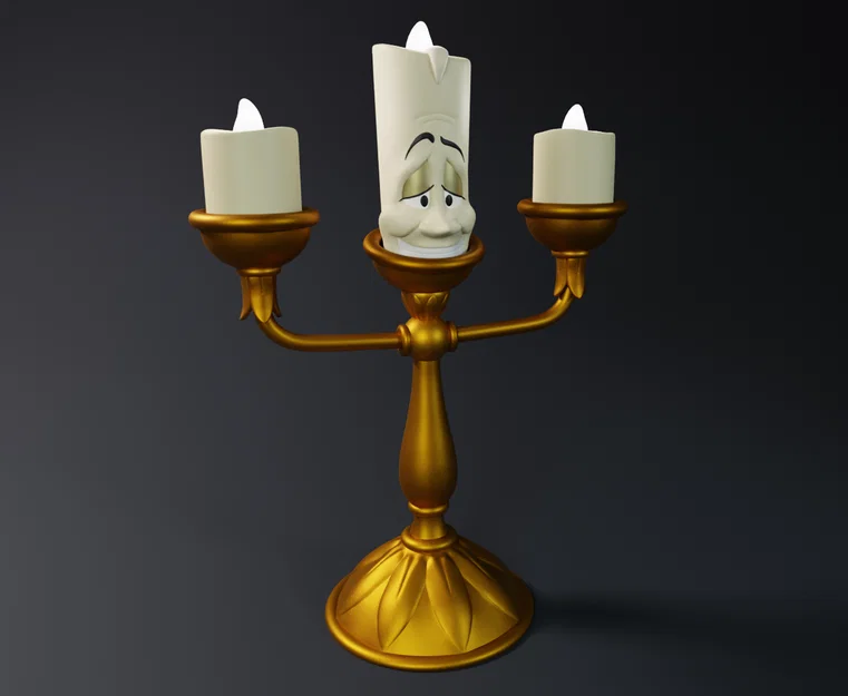 Đèn trang trí Lumiere - Mô hình 3D độc đáo từ Beauty and the Beast - Image 1