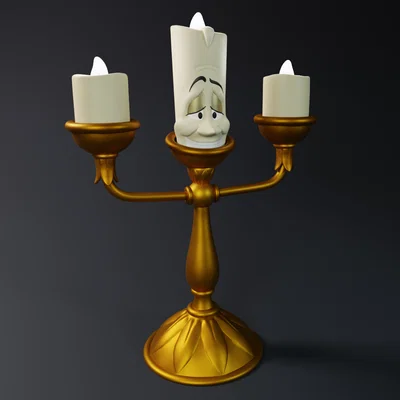 Đèn trang trí Lumiere - Mô hình 3D độc đáo từ Beauty and the Beast