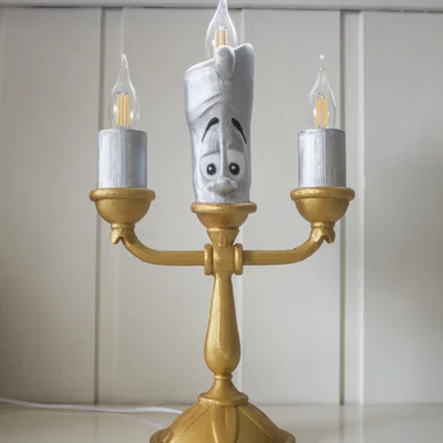 Đèn trang trí Lumiere - Mô hình 3D độc đáo từ Beauty and the Beast