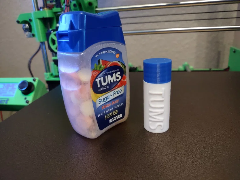 Hộp đựng thuốc Tums mini tiện lợi mang theo du lịch (in 3D) - Image 2