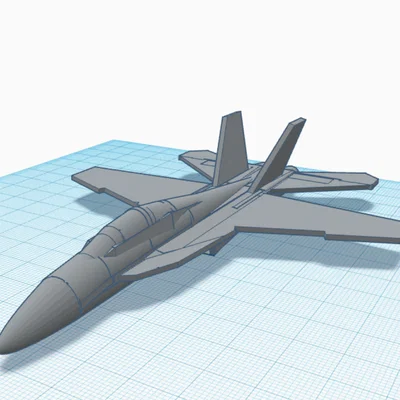 Mô hình 3D máy bay chiến đấu F/A-18 Super Hornet để bàn