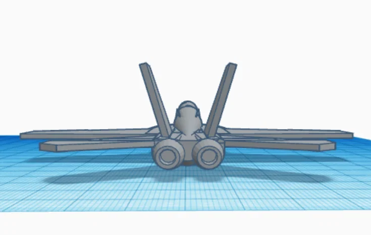 Mô hình 3D máy bay chiến đấu F/A-18 Super Hornet để bàn - Image 3