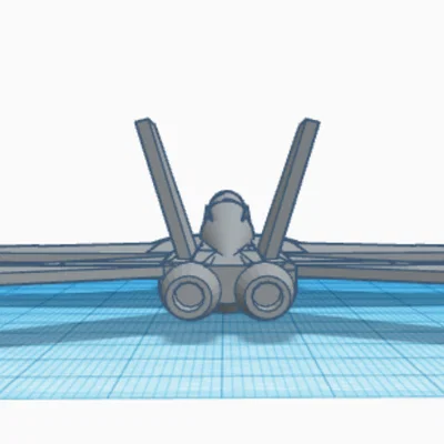 Mô hình 3D máy bay chiến đấu F/A-18 Super Hornet để bàn