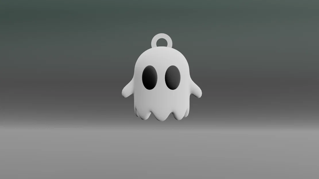 Móc khóa ma nhỏ đáng yêu - Cute Ghost Keychain in 3D siêu dễ - Image 1