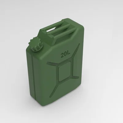 Móc khóa bình xăng 20L phong cách quân đội - Phụ kiện in 3D độc đáo