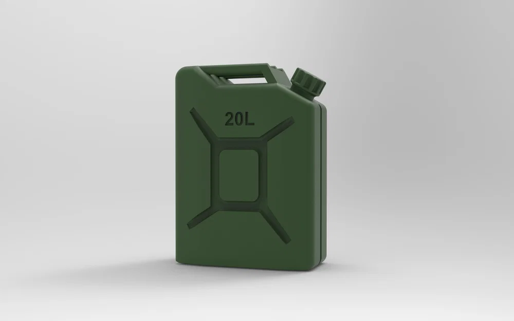 Móc khóa bình xăng 20L phong cách quân đội - Phụ kiện in 3D độc đáo - Image 3