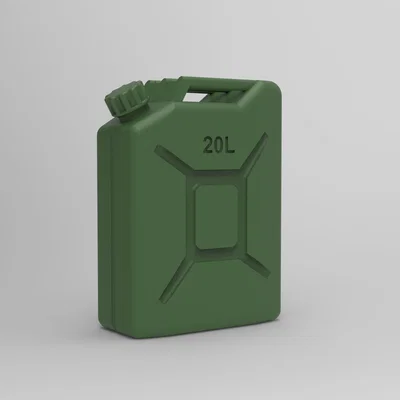 Móc khóa bình xăng 20L phong cách quân đội - Phụ kiện in 3D độc đáo