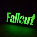 Đèn hộp logo Fallout tự in 3D trang trí góc máy cực chất - Thumbnail 1