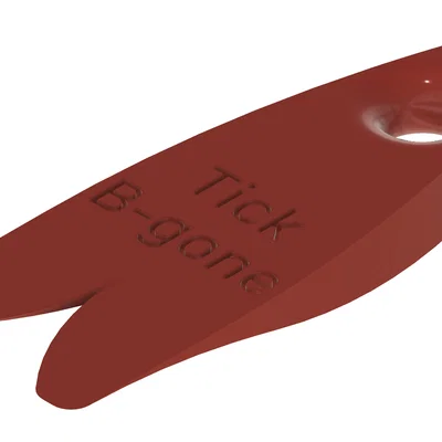 Tick B-gone – Dụng cụ gỡ ve gắn móc khóa (in 3D)