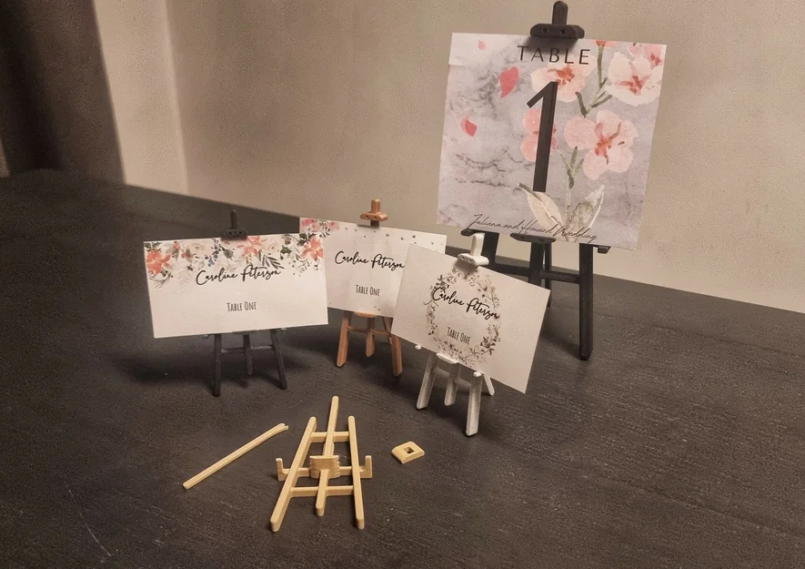 Giá đỡ thẻ bàn & thẻ chỗ ngồi dạng easel (Table & Placement Card Holder Easel) - Image 1