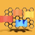 Bộ giá treo chai lọ tiện lợi cho Honeycomb Storage Wall (4 kích thước) - Thumbnail 4