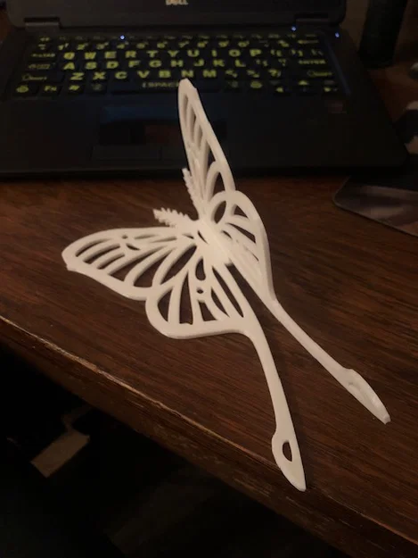 Mô hình trang trí bướm đêm Lunar Moth 3D (dễ dàng lắp ghép) - Image 1