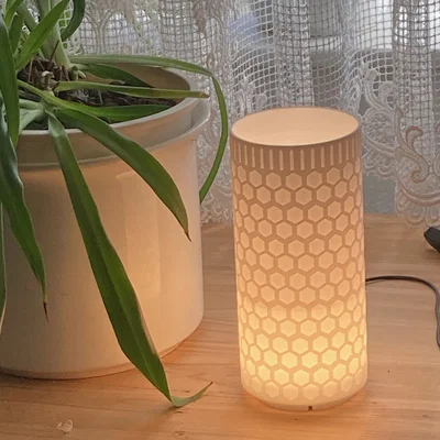 Lamp #56 - Chụp đèn honeycomb tương thích đế Bambu Lamp Kit 001