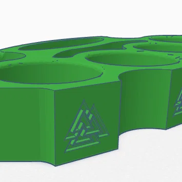 Mô hình tay đấm thép Viking Valknut dành cho Cosplay