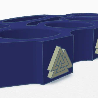 Mô hình tay đấm thép Viking Valknut dành cho Cosplay