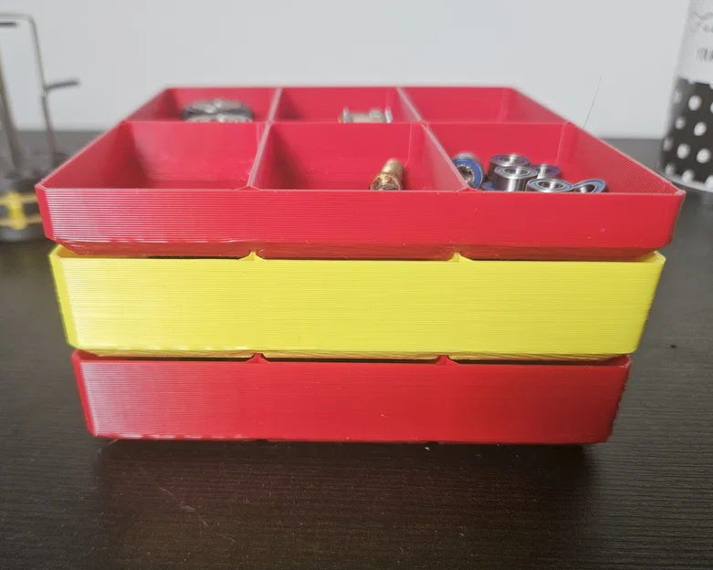 Khay đựng linh kiện nhỏ in nhanh (xếp chồng được) - tối ưu filament - Image 1
