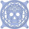 Nắp che quạt: Skull 3 (120 mm) - Thumbnail 1