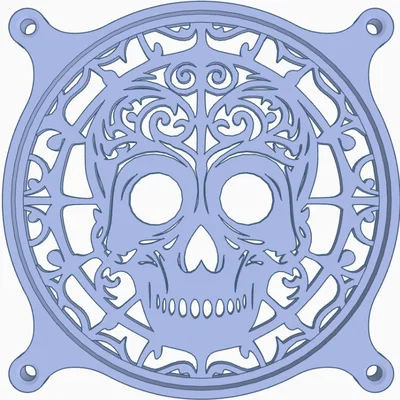 Nắp che quạt: Skull 3 (120 mm)
