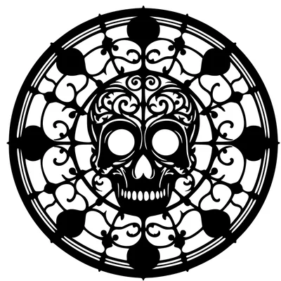 Nắp che quạt: Skull 3 (120 mm)