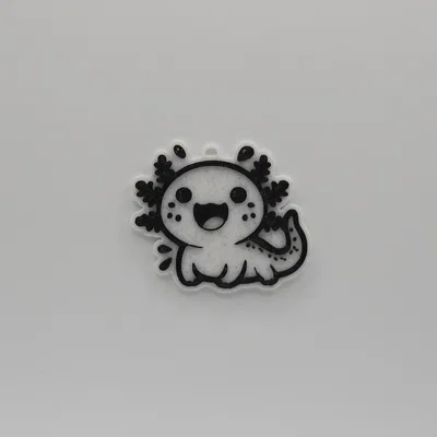 Móc khóa Axolotl (kỳ giông) siêu đáng yêu - In 3D cực nhanh
