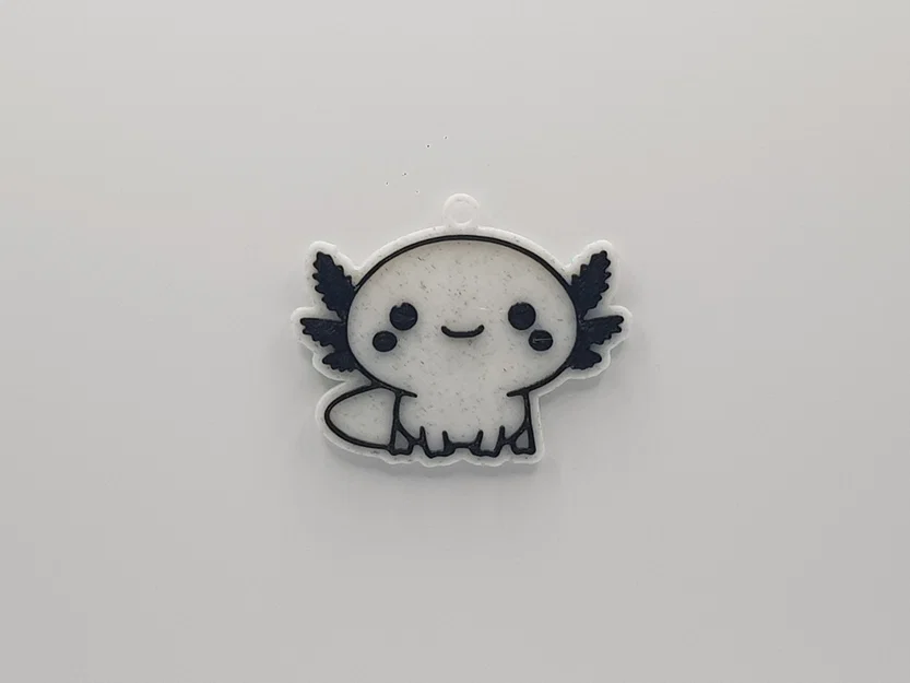 Mẫu móc khóa Axolotl dễ thương cho máy in 3D - Image 1