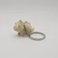 Móc khóa khủng long Triceratops 3D dễ thương (Cute Triceratops Keychain) - Thumbnail 2