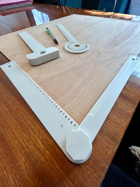 Thước đo góc (Protractor Ruler) in 3D - Image 2