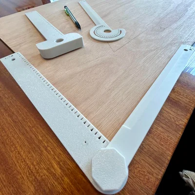 Thước đo góc (Protractor Ruler) in 3D