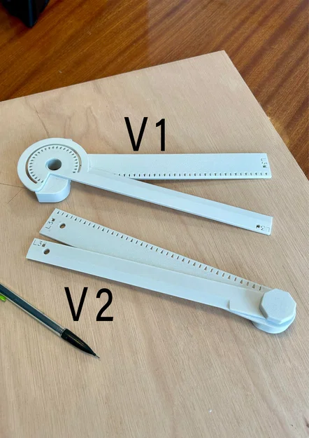 Thước đo góc (Protractor Ruler) in 3D - Image 3