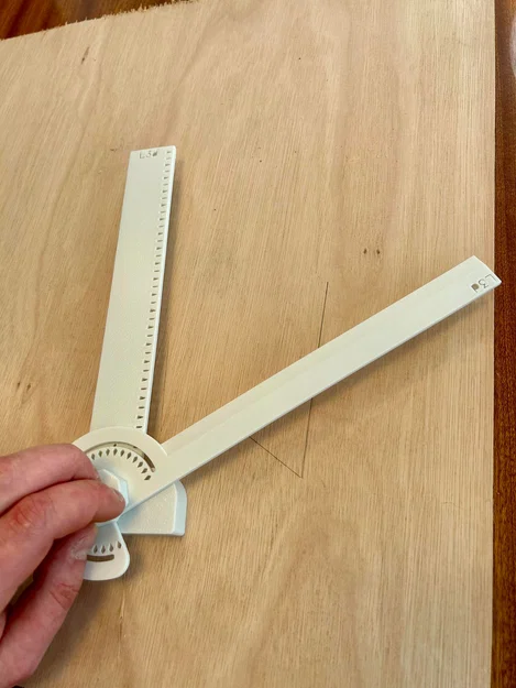 Thước đo góc (Protractor Ruler) in 3D - Image 4