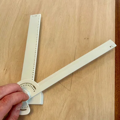 Thước đo góc (Protractor Ruler) in 3D