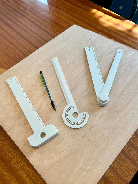 Thước đo góc (Protractor Ruler) in 3D - Image 5