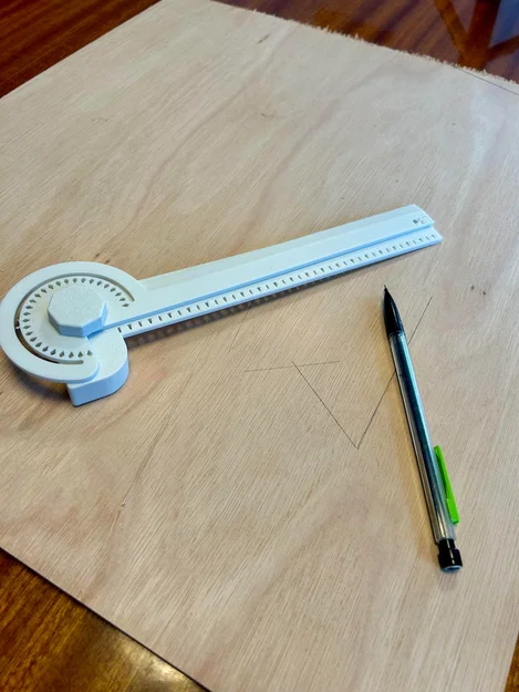 Thước đo góc (Protractor Ruler) in 3D - Image 6