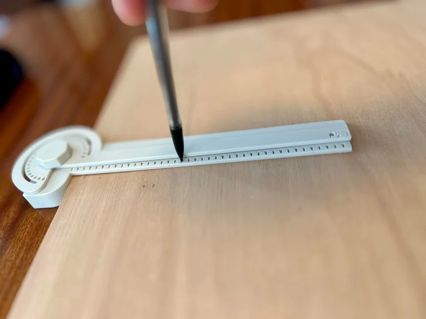 Thước đo góc (Protractor Ruler) in 3D - Image 7