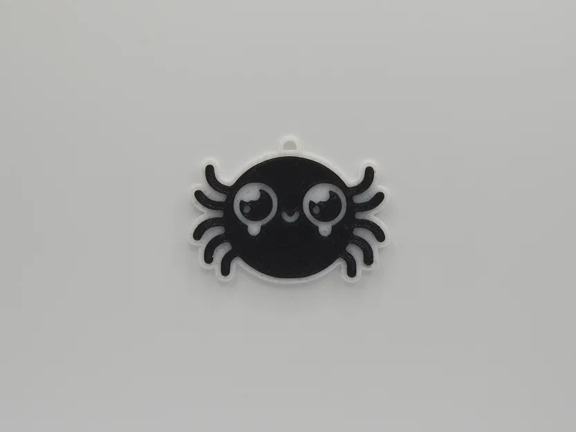 Móc khóa nhện dễ thương - Cute Spider Keychain in 3D cực đơn giản - Image 1