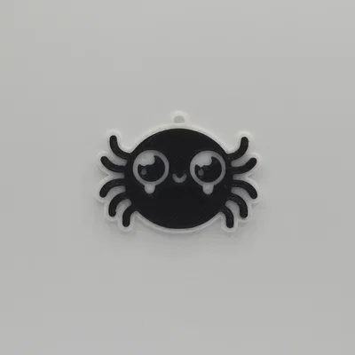Móc khóa nhện dễ thương - Cute Spider Keychain in 3D cực đơn giản