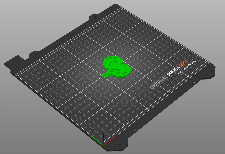Móc khóa hình rắn con (Cute Snake Keychain) in 3D dễ thương - Image 2
