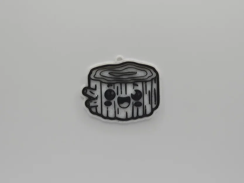 Móc khóa khúc gỗ 3D dễ thương - Phụ kiện đáng yêu tự in tại nhà - Image 1
