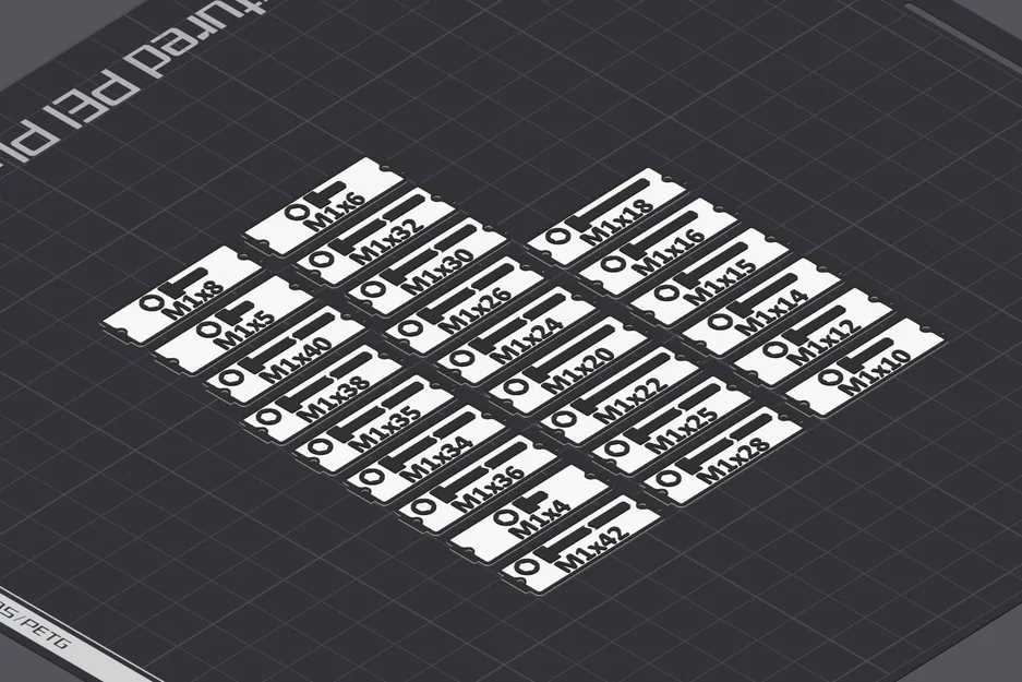 (UPDATED 30-JAN-2024) Gói label in được mở rộng cho Gridfinity Bins by Pred - Image 1