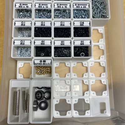 (UPDATED 30-JAN-2024) Gói label in được mở rộng cho Gridfinity Bins by Pred