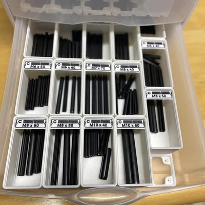 (UPDATED 30-JAN-2024) Gói label in được mở rộng cho Gridfinity Bins by Pred